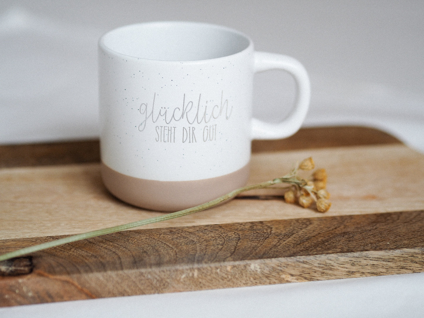 Tasse „glücklich steht dir gut“