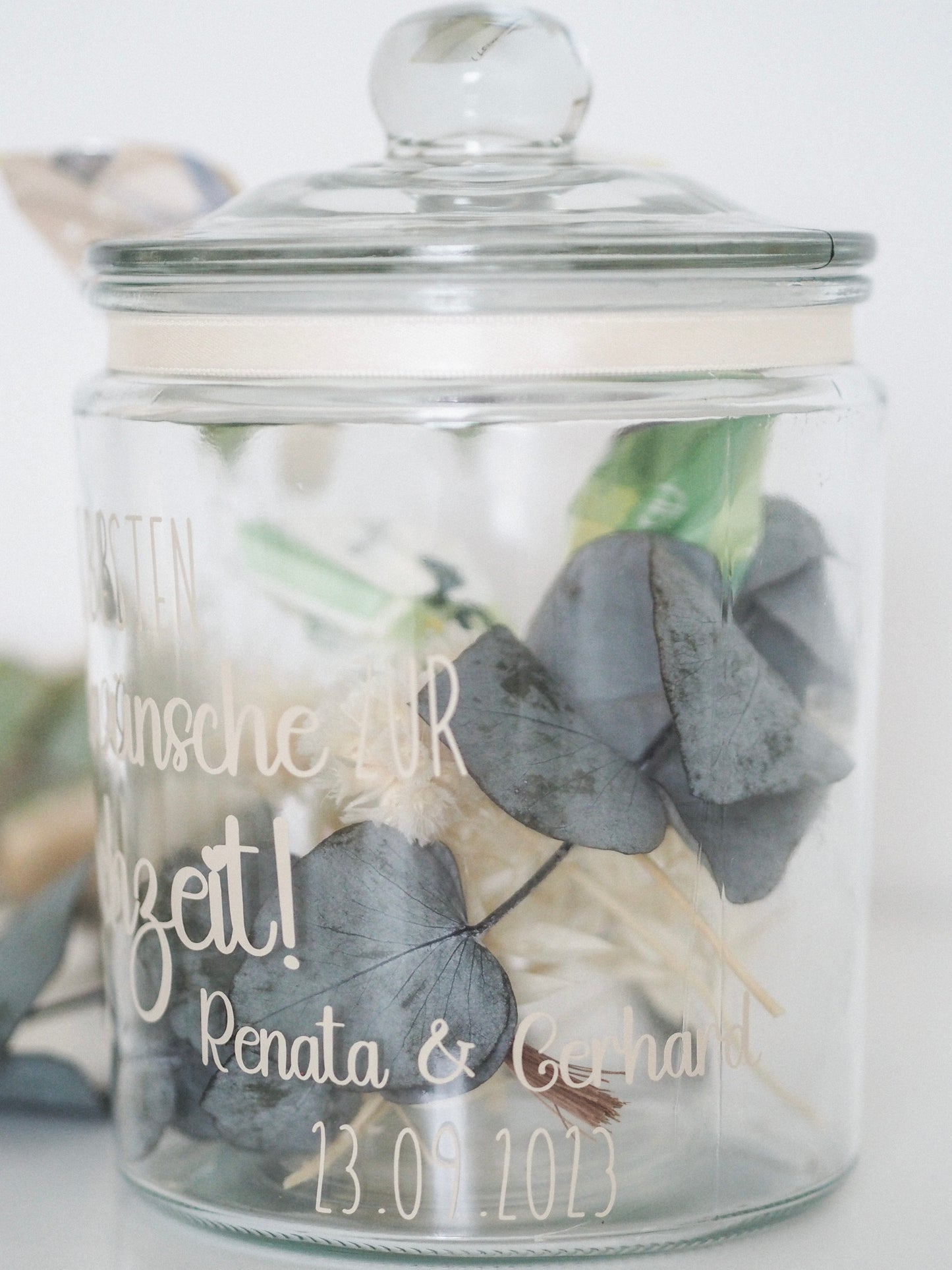 Zuckerlglas Hochzeit
